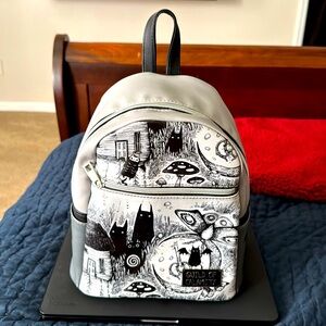 Hot Topic mini gray & black guild of calamity backpack